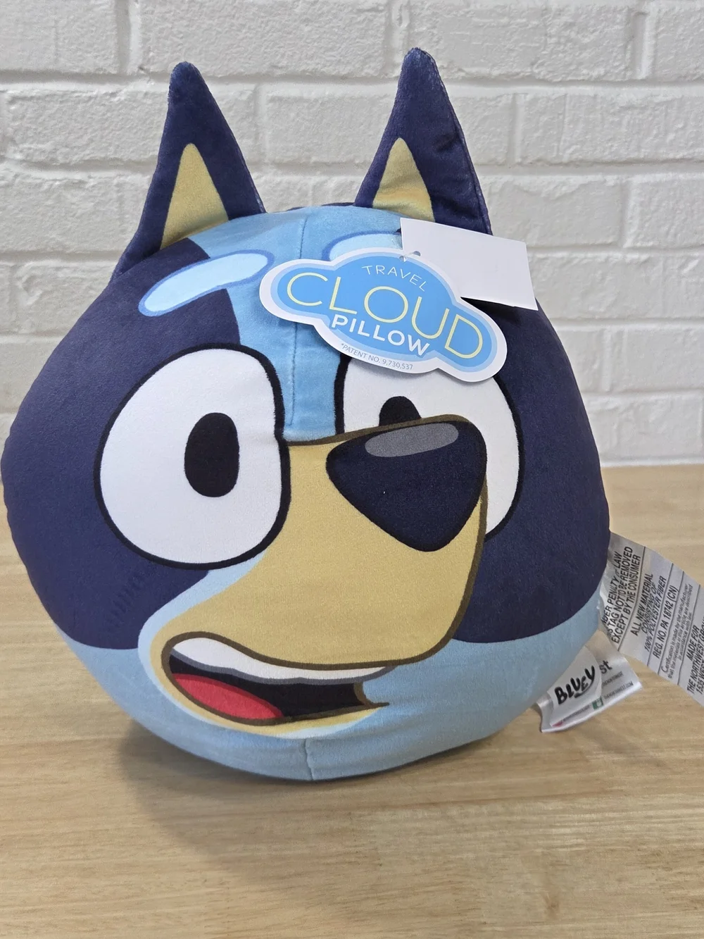 Bluey Kids Plush Cloud Travel Neck Pillow